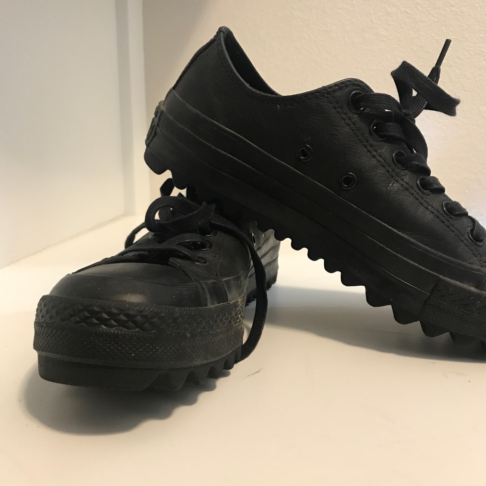 Converse black sneakers